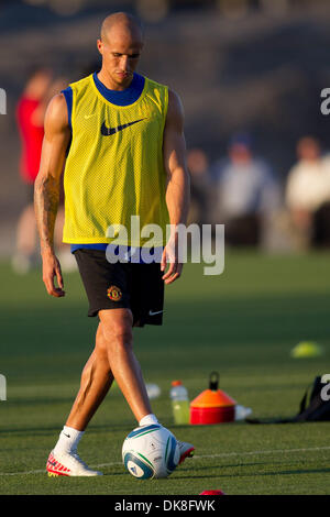 Luglio 22, 2011 - Bridgeview, Illinois, Stati Uniti - Manchester United avanti Gabriel Obertan (26) durante una sessione di formazione alla Toyota Park di Bridgeview, IL. Il Manchester United gioca un amichevole internazionale contro l'incendio di Chicago al Soldier Field a Chicago, domani. (Credito Immagine: © Geoffrey Siehr/Southcreek globale/ZUMAPRESS.com) Foto Stock