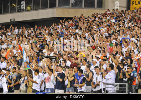 Luglio 23, 2011 - Philadelphia, Pennsylvania, Stati Uniti - Real Madrid appassionati al gioco. Il Real Madrid ha sconfitto il Philadelphia unione 2-1, in una sequenza di lunghezza massima MLS amichevole, parte del mondo del calcio sfida. Essendo giocato al Lincoln Financial Field di Philadelphia , Pennsylvania (credito Immagine: © Mike McAtee/Southcreek globale/ZUMAPRESS.com) Foto Stock