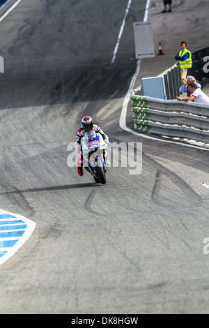 Motociclista MotoGP Jorge Lorenzo nelle gare di MotoGP Official Trainnig Foto Stock