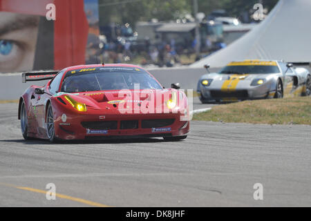 Luglio 24, 2011 - Bowmanville, Ontario, Canada - la #62 del Risi Competizione Ferrari F458 Italia durante l'IMSA ALMS Grand Prix di Mosport. La gara si terrà a Mosport International Raceway Bowmanville in Ontario. (Credito Immagine: © Keith Hamilton/Southcreek globale/ZUMAPRESS.com) Foto Stock