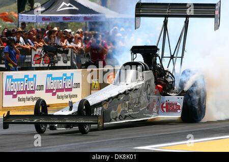 Luglio 24, 2011 - Morrison, Colorado, Stati Uniti - in occasione della trentaduesima annuale Mile-High Mopar NHRA cittadini a Bandimere Speedway in Morrison, CO. (Credito Immagine: © Isaia Downing/Southcreek globale/ZUMApress.com) Foto Stock