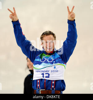 JERET 'Speedy' PETERSON (12 dicembre 1981 Ð Luglio 25, 2011) è stato un americano di Coppa del Mondo di sciatore antenna da Boise, Idaho, sci fuori di Bogus Basin. Una tre-time Olympian, ha vinto la medaglia d'argento alle Olimpiadi Invernali 2010 a Vancouver. Peterson è stato trovato morto in agnelli Canyon dello Utah, il 25 luglio 2011. La causa della morte è stata determinata da un auto-inflitte ferita gunshot. Nella foto: FEB. Foto Stock