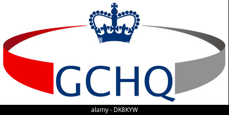 Guarnizione del British Intelligence Agency Government Communications Headquarters GCHQ con sede a Cheltenham. Foto Stock