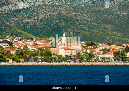 Orebic città sulla penisola di Peljesac, Croazia Foto Stock