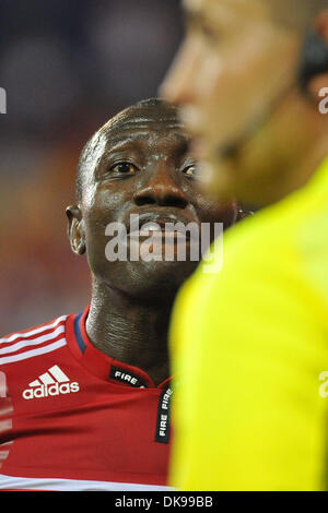 Agosto 13, 2011 - Harrison, New Jersey, Stati Uniti - Chicago Fire defender Yamith Cuesta (89) nella Major League Soccer azione a Red Bull Stadium di Harrison New Jersey Chicago attira con New York 2 a 2 (credito Immagine: © Brooks von Arx/Southcreek globale/ZUMAPRESS.com) Foto Stock