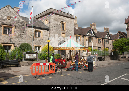 Ox- Roast Festival in Ledbury High Street Foto Stock