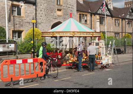 Ox- Roast Festival in Ledbury High Street Foto Stock