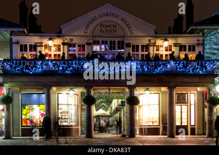 Convent Garden le luci della sera di Natale 2013 - Londra Foto Stock