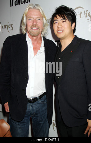 Sir Richard Branson e Lang Lang a Conde Nast Traveler celebrazione del "I veggenti' e 25 anni di verità in viaggio a Foto Stock