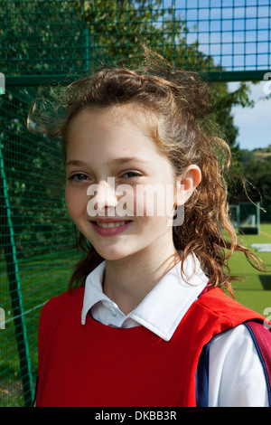 Ritratto di schoolgirl netball player Foto Stock