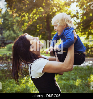 La madre e il bambino Foto Stock