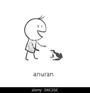 Amico di anuro Illustrazione Vettoriale