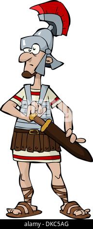 Legionario su uno sfondo bianco illustrazione vettoriale Illustrazione Vettoriale