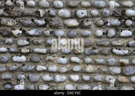 Parete di pietra focaia Foto Stock