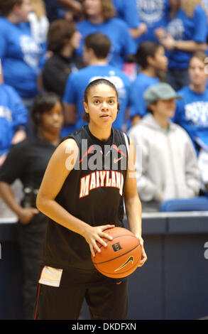 Jan 13, 2007; Durham, NC, Stati Uniti d'America; Sophmore guard KRISTI TOLLIVER in fase di riscaldamento prima di Maryland il gioco contro il duca a Cameron Indoor Stadium di Durham. Credito: Foto di Tina Fultz/ZUMA premere. (©) Copyright 2007 by Tina Fultz Foto Stock