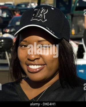 Agosto18, 2007 - San Francisco, California, Stati Uniti - San Francisco 49ers vs Oakland Raiders a Bill Walsh campo. Leslie Shadrick di Stockton. (Credit: © Al Golub/ZUMApress.com) Foto Stock