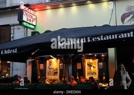 Il celebre Rogano Oyster Bar nel centro della città di Glasgow, Scozia. Foto Stock