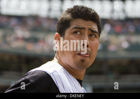 31 maggio 2009 - Denver, Colorado, Stati Uniti d'America - Colorado Rockies pitcher JORGE DE LA ROSA durante una perdita per il San Diego Padres al Coors Field. (Credito Immagine: © Don Senia Murray/ZUMA Press) Foto Stock