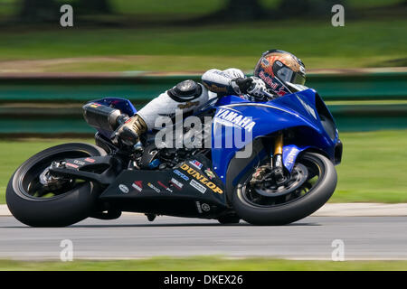 14 agosto 2009 - Alton, Virginia, Stati Uniti - 14 agosto 2009: AMA di Virginia International race modo super bike qualifiche (credito Immagine: © Mark Abbott/Southcreek globale/ZUMApress.com) Foto Stock