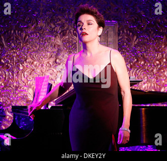 Christine Andreas in prove per il suo concerto al "54 sottostante' nightclub di New York City USA - 11.09.12 Foto Stock