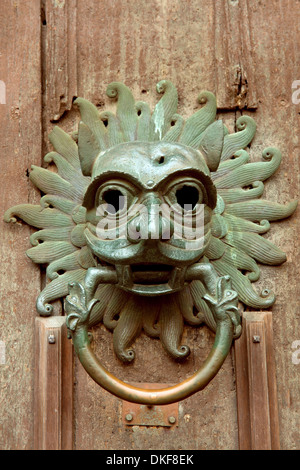 Il santuario respingente sulla porta nord della Cattedrale di Durham, County Durham, Inghilterra, Gran Bretagna. Foto Stock