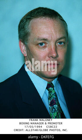 FRANK MALONEY.BOXING MANAGER & promotore.17/05/1994.C58C22.Credit: ALLSTAR/ Foto Stock