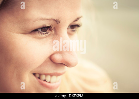 Close up ritratto di Giovane donna Foto Stock