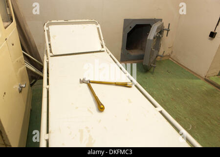 Museo delle spie all'Hotel Jalta. La metropolitana dell'hotel Prague Czech Republic Nuclear bunker Foto Stock