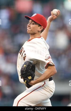 Jul 03, 2009 - San Francisco, California, Stati Uniti d'America - San Francisco Giants pitcher RYAN SADOWSKI in azione durante la partita MLB tra Houston Astros e i San Francisco Giants di AT&T Park di San Francisco. (Credito Immagine: © Matt Cohen/Southcreek globale/ZUMA Press) Foto Stock