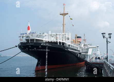 M/V Hikawa Maru a Yokohama, Giappone Foto Stock