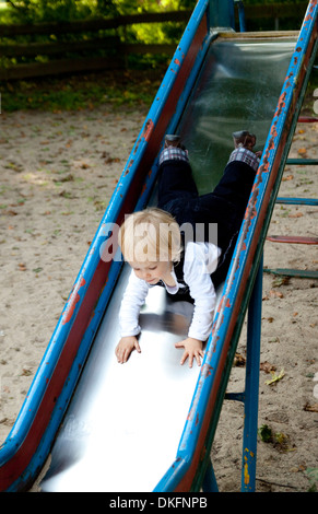 Bambino di una diapositiva Foto Stock