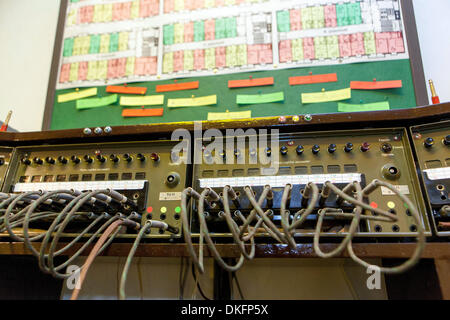 Museo delle Spy all'Hotel Jalta. La metropolitana dell'hotel Praga Repubblica Ceca stanza spia centrale Foto Stock