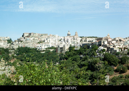 Vista di Ragusa Ibla, Sicilia, Italia, Europa Foto Stock