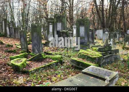 Cimitero ebraico di Łódź, Polonia Foto Stock