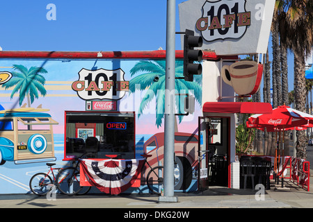 Autostrada 101 Cafe in Oceanside, California, Stati Uniti d'America, America del Nord Foto Stock