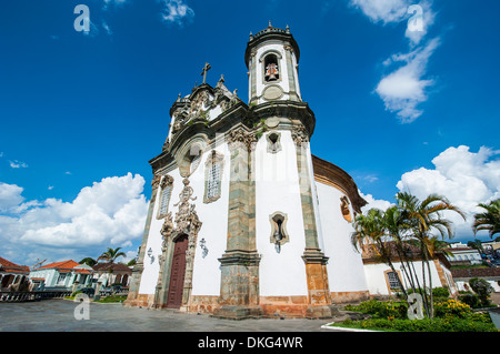 Chiesa di Sao Francisco de Assis in Sao Joao del Rei, Minas Gerais, Brasile, Sud America Foto Stock