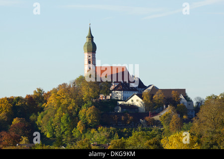 Abbazia di Andechs, andechs, starnberg distretto, Alta Baviera, Baviera, Germania Foto Stock