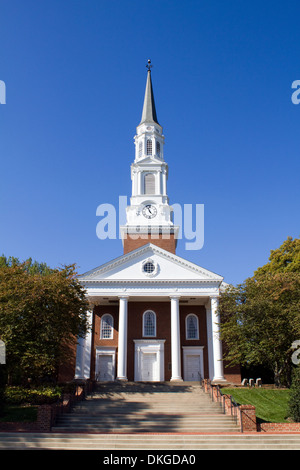 Cappella Memoriale del campus della University of Maryland situato in College Park, MD. Foto Stock