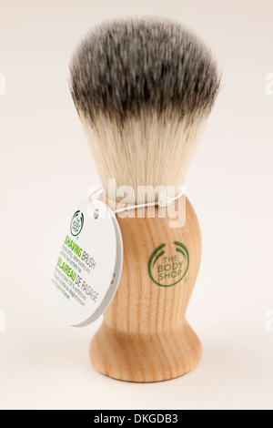 Rasatura in legno spazzola con etichetta dal Body Shop Foto Stock