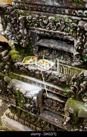 Parte del tempio Pura Kehen di Bali, Indonesia, close-up Foto Stock