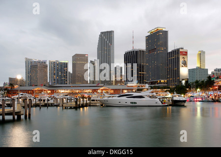 Bayside Marketplace, Miami, Florida, Stati Uniti d'America Foto Stock