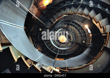 Scala a chiocciola presso il faro, Glasgow Foto Stock