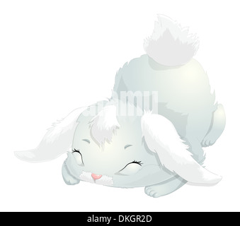 La bellissima sleeping lepre Foto Stock