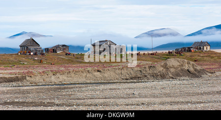 Villaggio di dubbia, Wrangel Island, sito Patrimonio Mondiale dell'UNESCO, Chuckchi Mare, Estremo Oriente Russo, Russia, Europa Foto Stock