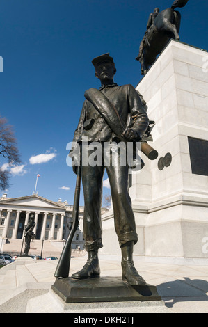 Battaglia di Chattanooga monumento in Sherman Square a Washington DC, Stati Uniti d'America, America del Nord Foto Stock