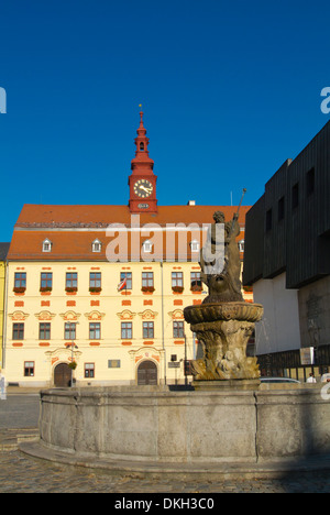 Radnice municipio Masarykovo namesti città vecchia città di Jihlava Vysocina regione centrale di Moravia Repubblica Ceca Europa Foto Stock