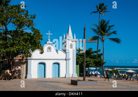 Nella piccola chiesa Praia do Forte, Bahia, Brasile, Sud America Foto Stock