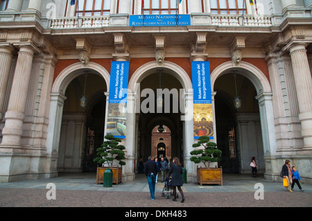 Palazzo Carignano ospita il Museo Nazionale del Risorgimento Italiano museo della città di Torino Piemonte Italia del nord Europa Foto Stock