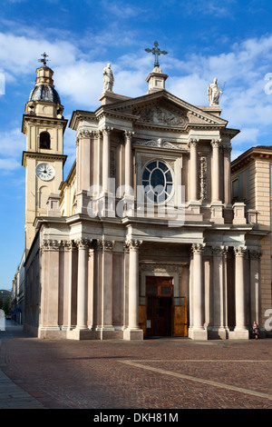 La Chiesa di San Carlo da Piazza San Carlo, Torino, Piemonte, Italia, Europa Foto Stock