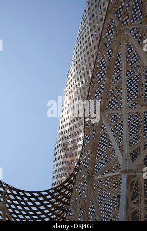 In Spagna, in Catalogna, Barcellona, il Piex d'o una scultura di Frank Gehry. Foto Stock